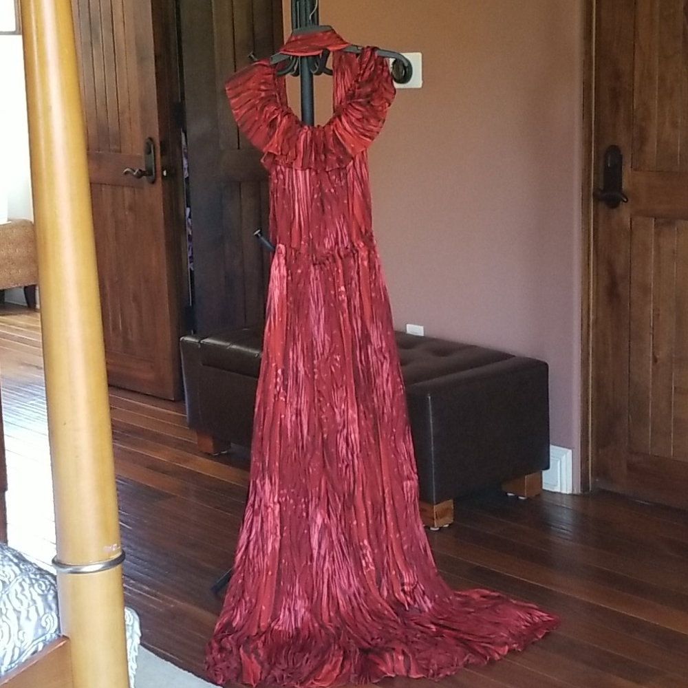 NWT Designer Rachel Zoe Evening gown poppy red
